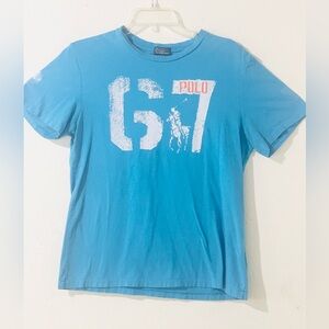 Polo Ralph Lauren Turquoise 67 Polo Graphic T-Shirt XL